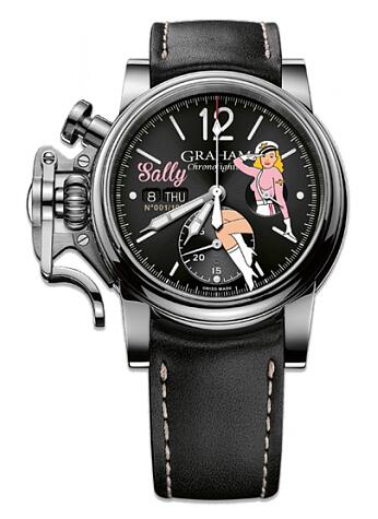 Graham Chronofighter 1695 Vintage NOSE ART LTD Sally 2CVAS.B21A Replica Watch